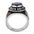 TK30320 - Trucker Ring in Montana Blue