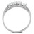 TS198 - Rhodium 925 Sterling Silver Ring with AAA Grade CZ in Clear - b