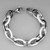 3W1008 - High polished (no plating) Stainless Steel Bracelet with Ceramic in White