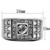 TK350 - High polished (no plating) Stainless Steel Ring with Top Grade Crystal in Clear