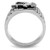 TK126 - High polished (no plating) Stainless Steel Ring with No Stone