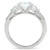 SS059 - Silver 925 Sterling Silver Ring with AAA Grade CZ in Clear