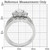 1W008 - Rhodium Brass Ring with AAA Grade CZ in Clear