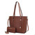 Emery Tote Bag with Wallet by Mia K - 11 Color Variants