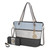 MKF Collection Vallie Color-Block Women Tote Bag with Matching Wallet by Mia K - 9 Color Variants