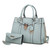 MKF Collection Christine Satchel Bag with wallet by Mia K - 12 Color Variants
