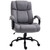 Big and Tall High Back PU Leather Upholstery, Ergonomic  Executive Office Chair with Wide Seat, Adjustable Height and Swivel Wheels, Rating 485lbs (Grey)