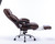 High Back Massage Reclining Executive Office Chair with Footrest, Breathable Massaging Thick Lumbar Cushion, Adjustable Angle, Rating  300lbs (Brown)