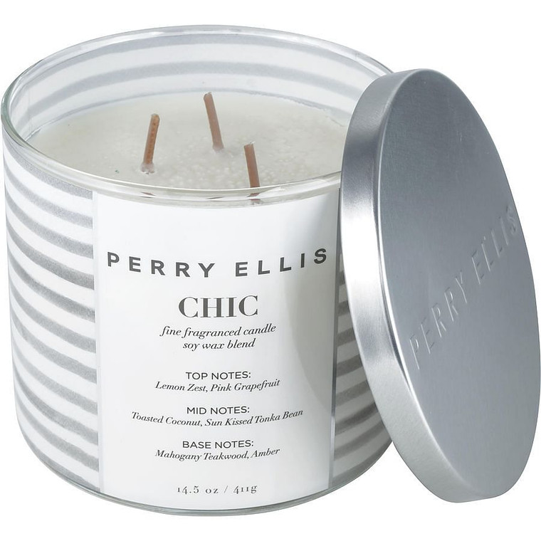 PERRY ELLIS CHIC by Perry Ellis (UNISEX) - SCENTED CANDLE 14.5 OZ