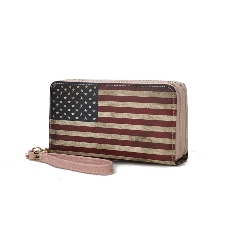 Uriel FLAG Wristlet Wallet by Mia K - 10 Color Variants