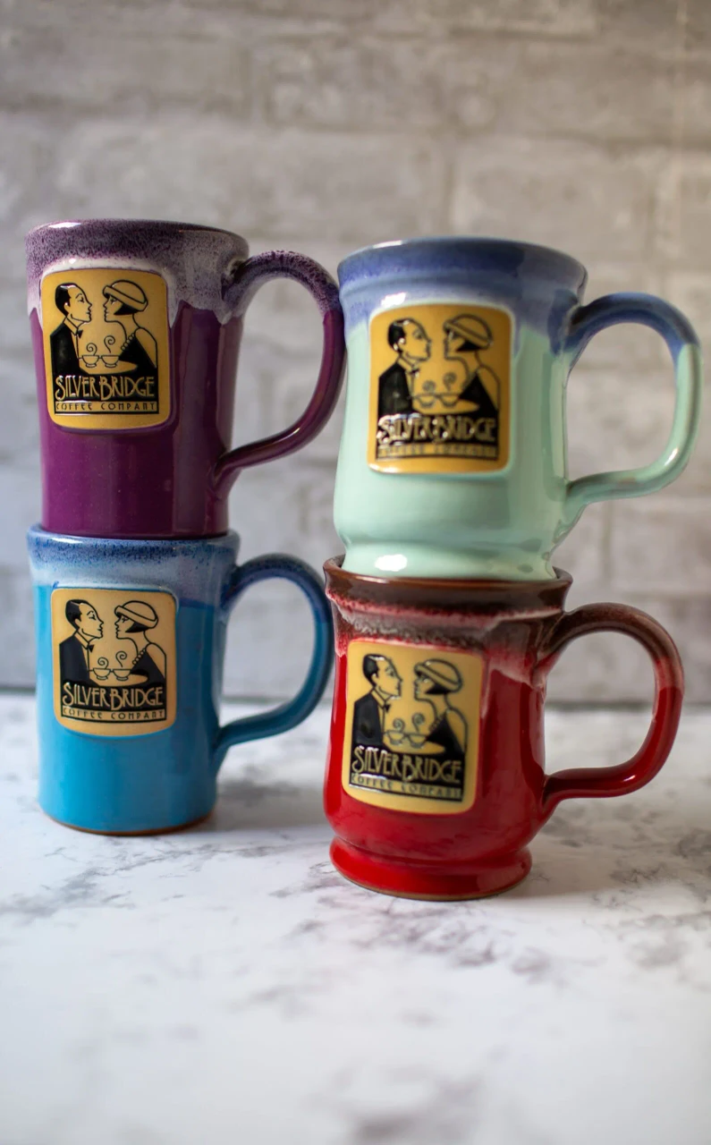 Limited Edition Handmade Mugs 12 oz - Silver Bridge Coffee Company