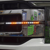 FIREWIRE LED 15 INCH SAFETY WIRE INSTALLED IN THE GRILL OF A TRUCK