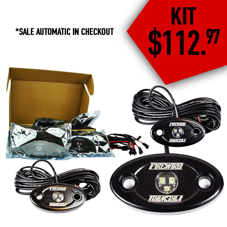 LED Mini Rock Lights Kit - FIREWIRE LEDs