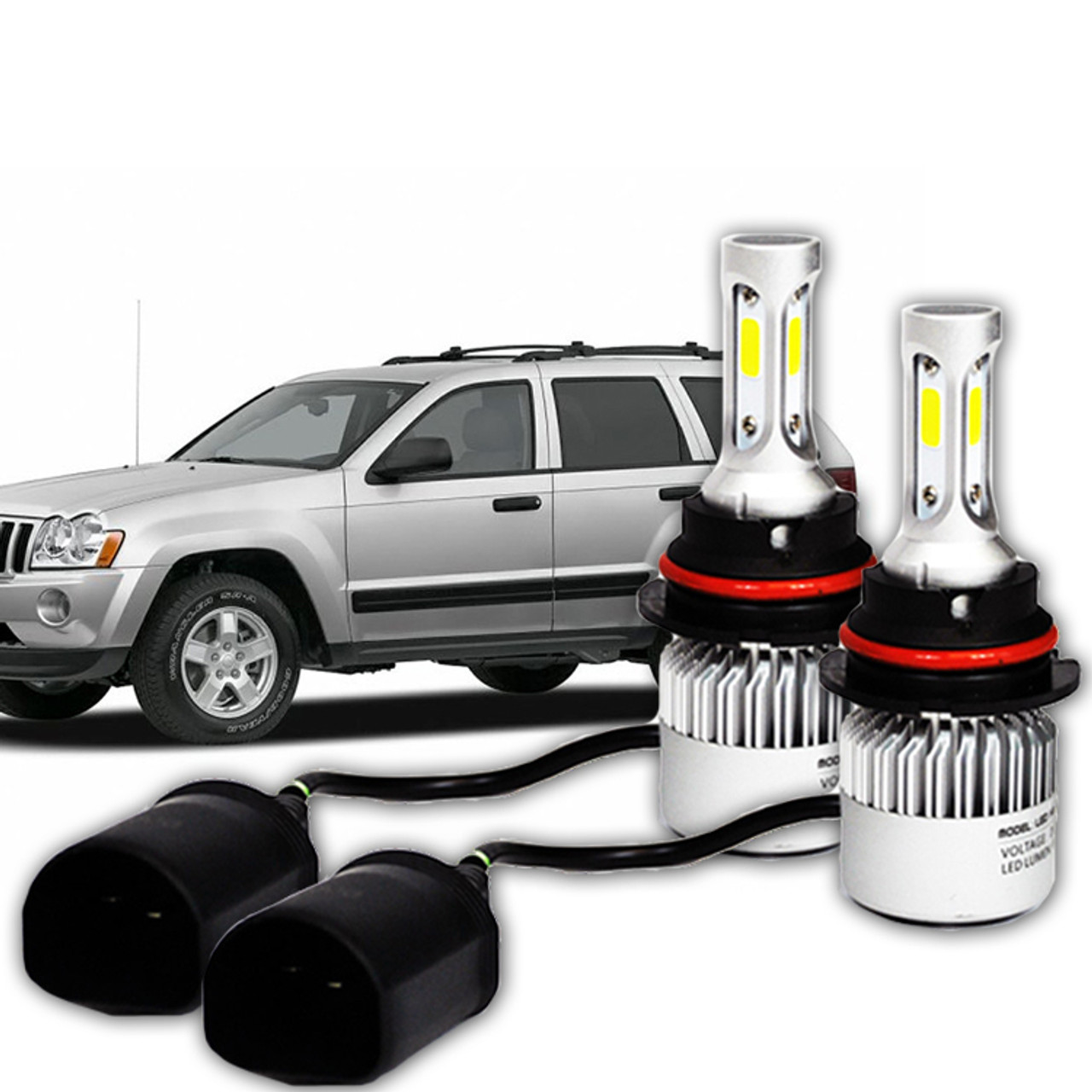 05-07 Jeep Grand Cherokee Low Beam Bulb Kit - SHIPS FREE - FIREWIRE LEDs