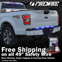 Firewire LEDs Free Shipping 49 Inch Safety Wire