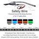 FIREWIRE LED 15 INCH SAFETY WIRE COLORS