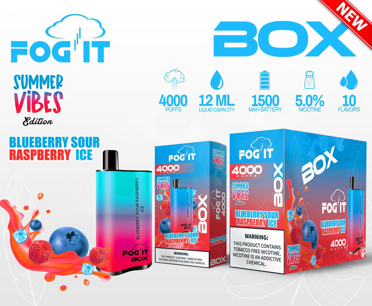 elf bar vape uk FOG IT VAPE LIMITED EDITION 4000 PUFFS main image 0