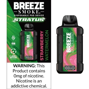 BREEZE STRATUS 15,000 PUFFS (ZERO NICOTINE) DISPOSABLE VAPE