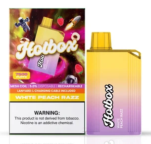 HOTBOX DISPOSABLE 5% NIC RECHARGEABLE 7500 PUFFS 16ML