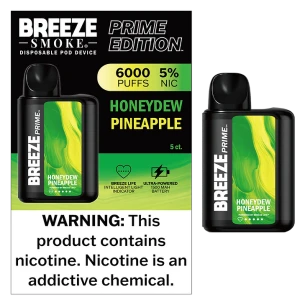 BREEZE SMOKE PRIME EDITION 10ML DISPOSABLE 5% NIC 6000 PUFFS