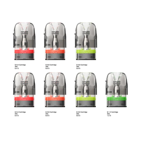 GEEKVAPE Q 3ML REFILLABLE REPLACEMENT CARTRIDGE POD - PACK OF 3