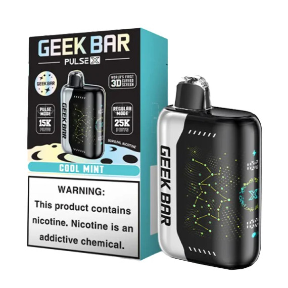 GEEK BAR PULSE X 5% NIC 25,000 PUFFS VAPE - COOL MINT