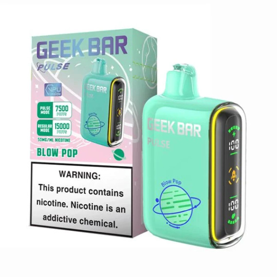 GEEK BAR PULSE 5% NIC 15000 PUFFS VAPE - BLOW POP