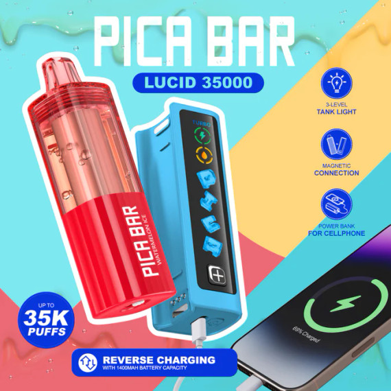 PICA BAR LUCID 35,000 PUFFS DISPOSABLE VAPE (FULL KIT)