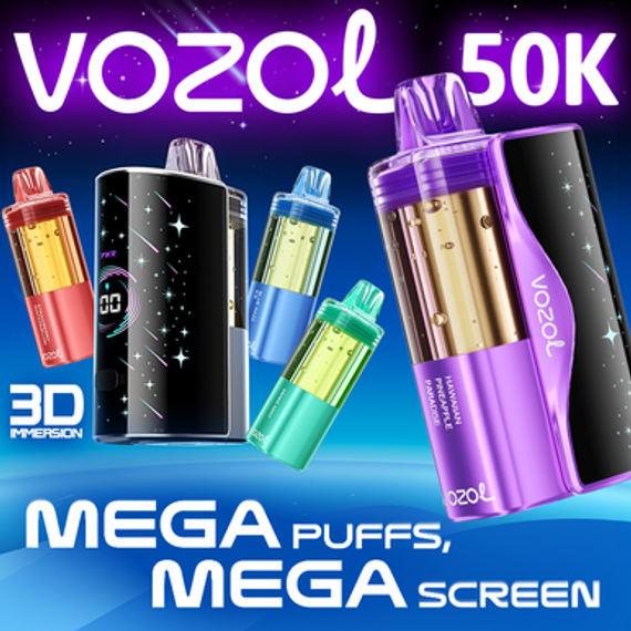 VOZOL MEGA 50,000 PUFFS DISPOSABLE (FULL KIT) VOZOL MEGA 50,000 PUFFS DISPOSABLE (FULL KIT)
