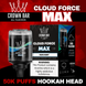 Al Fakher Crown Bar Cloud Force Max hookah vape head designed for extended 50000 puff sessions