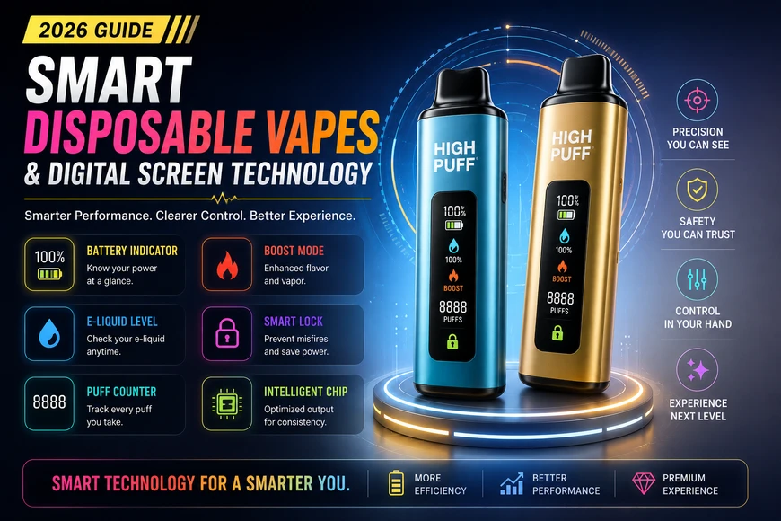 Smart Disposable Vapes & Digital Screen Technology 2026 Guide