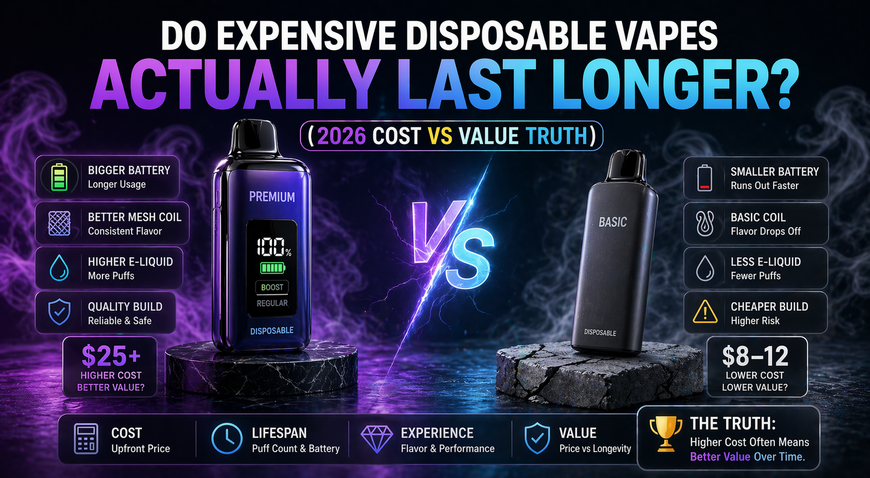 Do Expensive Disposable Vapes Actually Last Longer? (2026 Cost vs Value Truth)