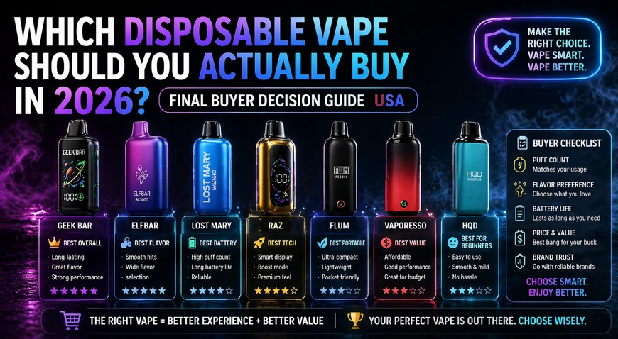 Which Disposable Vape Should You Actually Buy in 2026? (Final Buyer Decision Guide USA)
