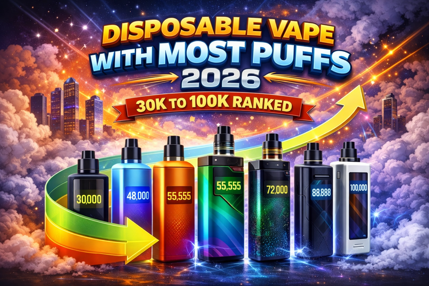 Disposable Vape with Most Puffs 2026 – 30K to 100K Ranked