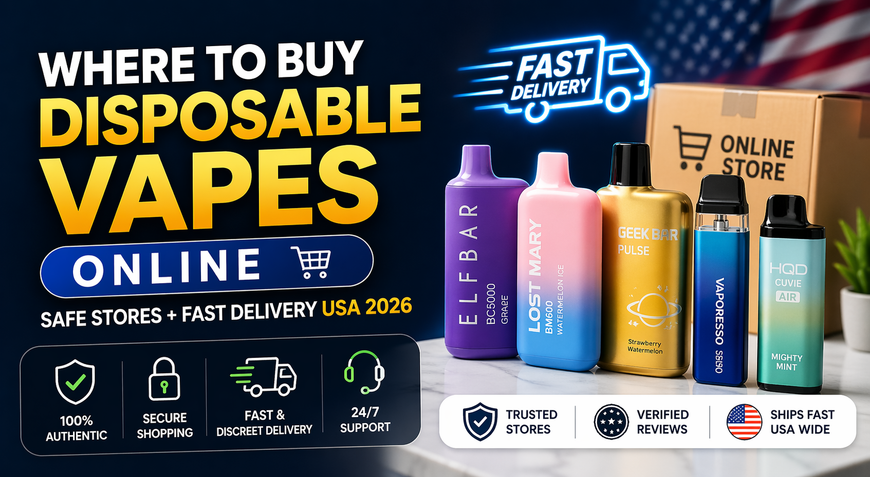 Where to Buy Disposable Vapes Online (Safe Stores + Fast Delivery USA 2026)