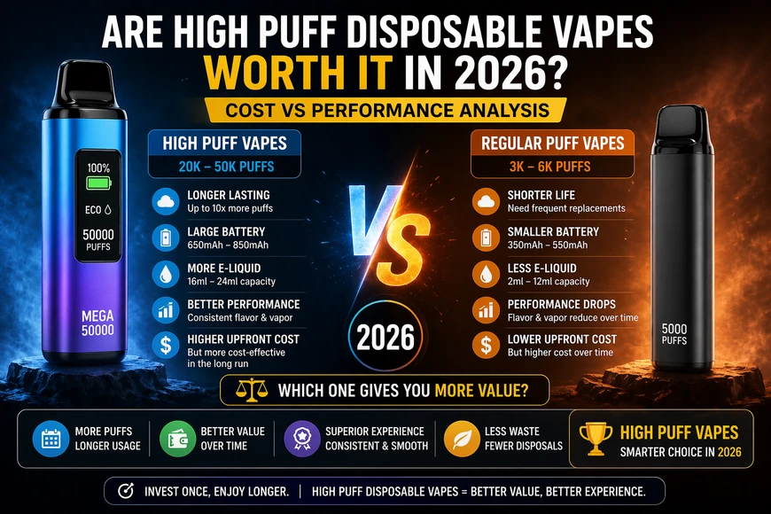 Are High Puff Disposable Vapes Worth It in 2026? (Cost vs Performance Analysis)