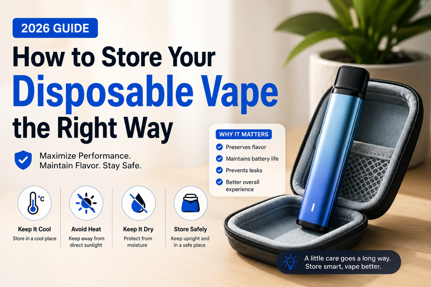 How to Store Your Disposable Vape the Right Way (2026 Guide)