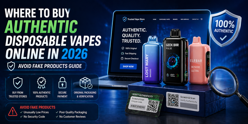 Where to Buy Authentic Disposable Vapes Online in 2026 (Avoid Fake Products Guide)