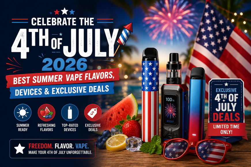 Celebrate the 4th of July 2026: Best Summer Vape Flavors, Devices & Exclusive Deals
