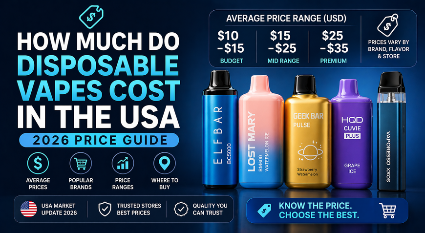 How Much Do Disposable Vapes Cost in the USA (2026 Price Guide)
