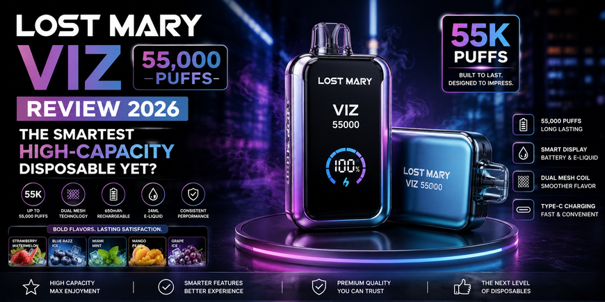 Lost Mary VIZ 55,000 Puffs Review: The Smartest High-Capacity Disposable Yet?