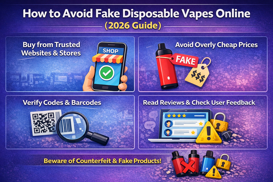 How to Avoid Fake Disposable Vapes Online (2026 Guide)