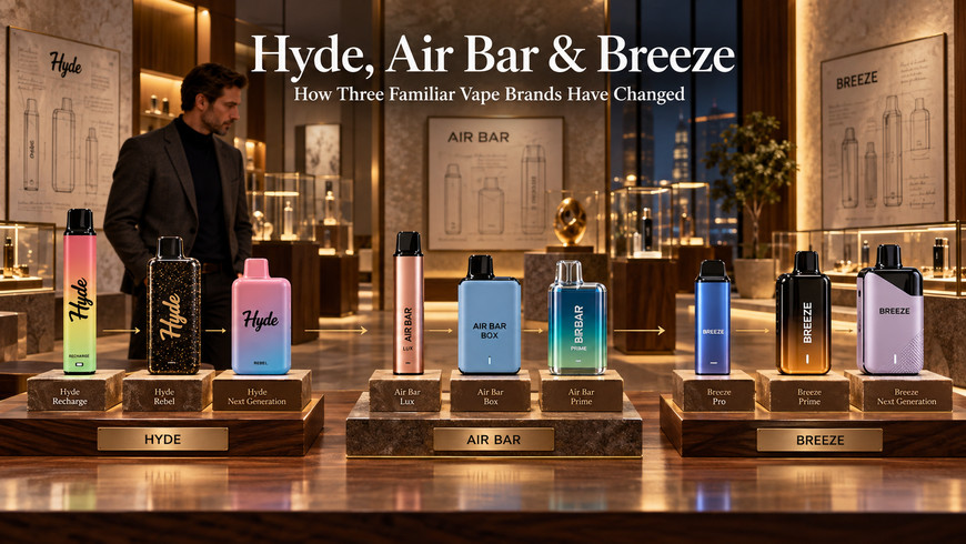Hyde, Air Bar & Breeze: How Three Familiar Vape Brands Have Changed