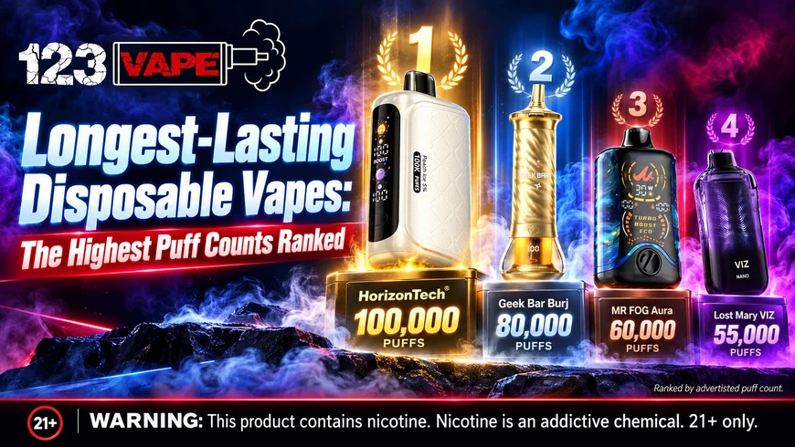 Longest-Lasting Disposable Vapes: The Highest Puff Counts Ranked