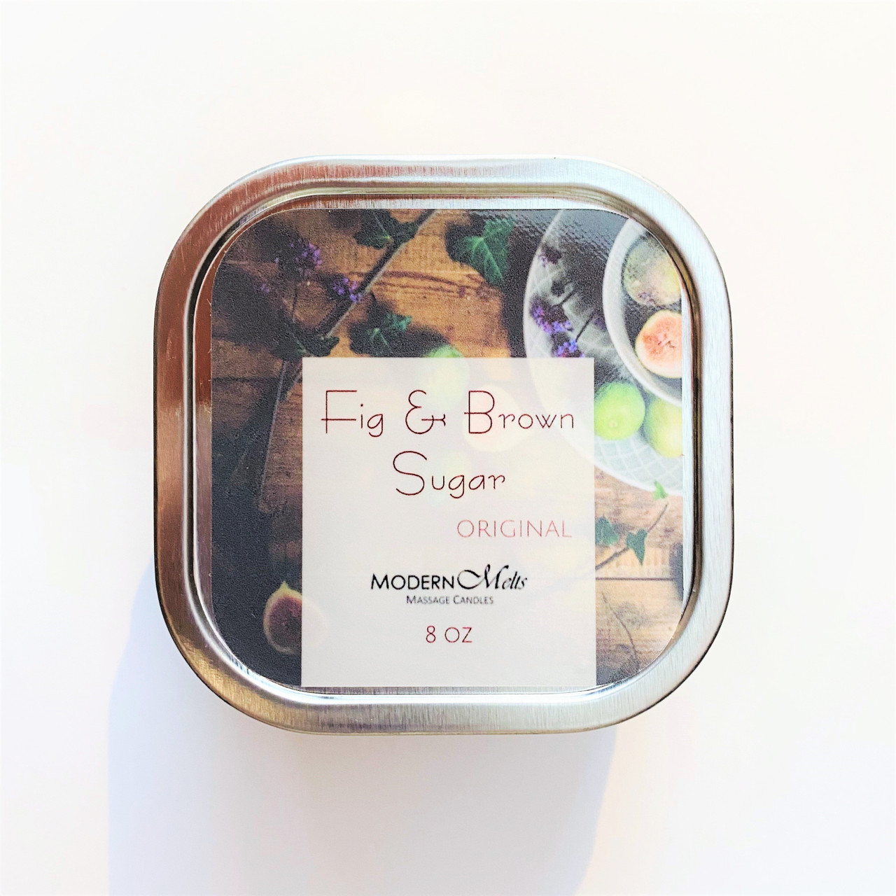 Fig Brown Sugar Massage Candle 8oz Modern Melts Candle Company