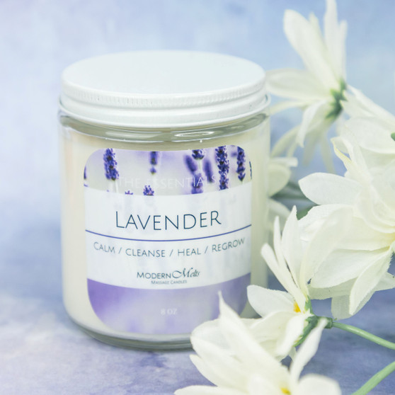 The flowers of lavender are fragrant in nature and have been used for its healing properties for centuries. Traditionally, lavender essential oil has also been used in making perfumes. The oil is very useful in aromatherapy and many aromatic preparations and combinations, such as lotions, candles and in this case, both!