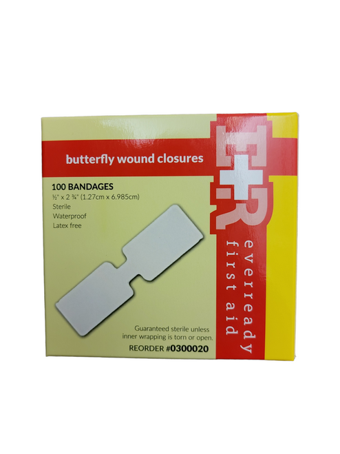 Butterfly Bandages - 100 pack