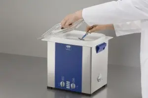 Ultrasonic cleaner with acid-resistant tub