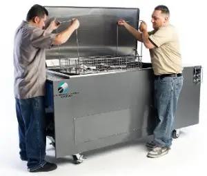 How ultrasonic cleaning works diagram