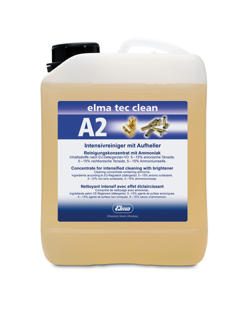 Elma Tec Clean A2 Ultrasonic Cleaning Solution - 2.5 L